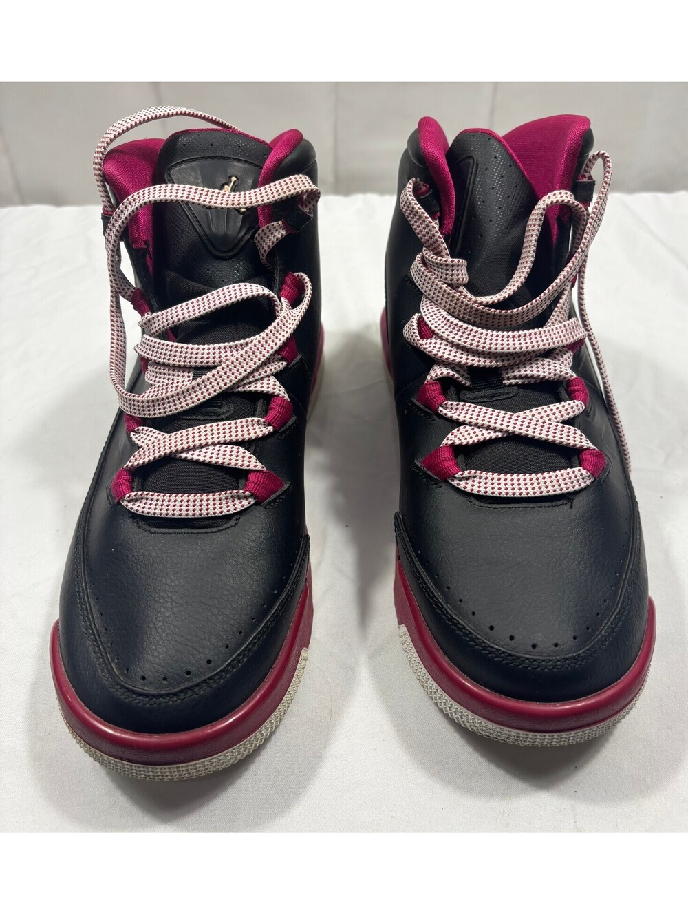Jordan Basketball Sneakers Black and Burgundy Size 7